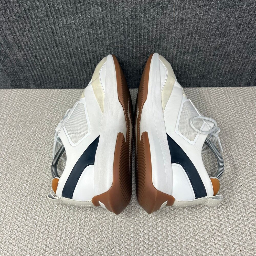 Wolf & Shepherd Marathon Trainer White Cream Leather Shoes Sneakers Mens 10 US - Picture 5 of 8